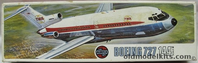 Airfix 1/144 Boeing 727-100 TWA, 03173-6 plastic model kit